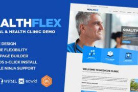 HEALTHFLEX v2.7.4 – Doctor Medical Clinic & Health WordPress Theme Free