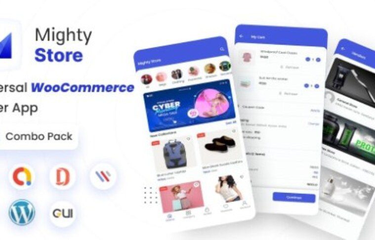 MightyStore WooCommerce v18.0 – Flutter E-commerce Full App Source