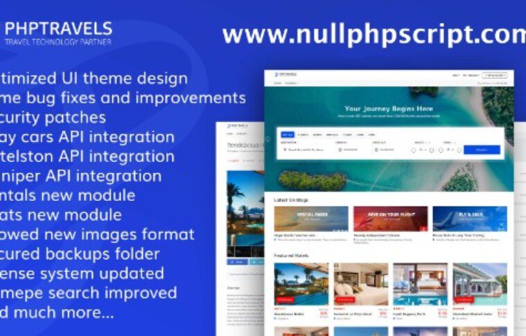 PHPTRAVELS v9.0 Nulled – Complete Booking Web Application