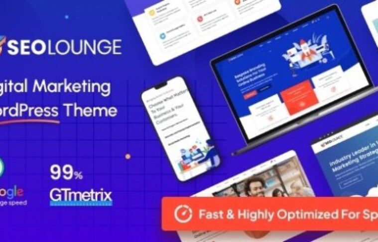 SEO Lounge v4.0.2 Nulled – Digital Marketing Theme