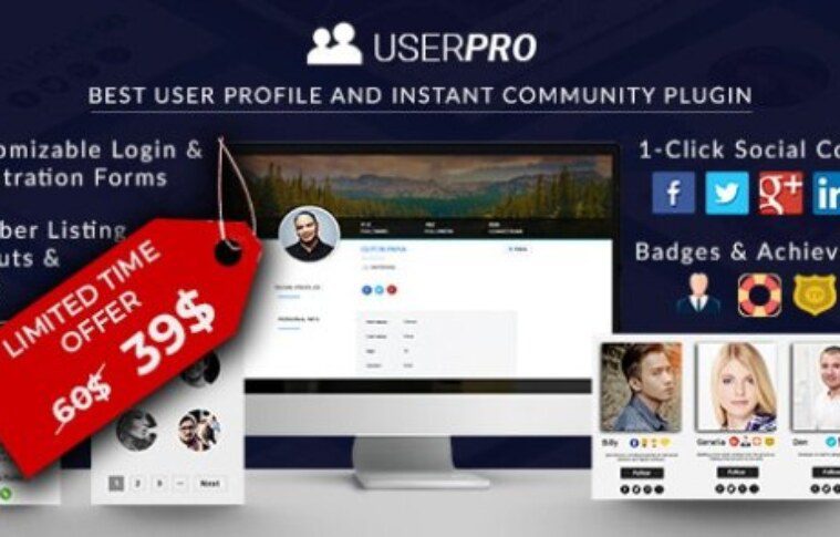 UserPro v5.1.5 Nulled – Community and User Profile WordPress Plugin