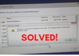 How to Fix the "Windows Cannot Be Installed to This Disk" Error