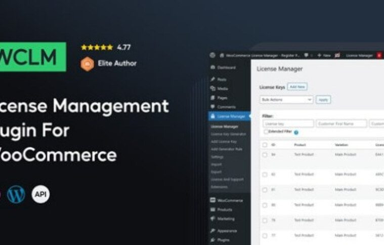 WCLM v5.1.7 Nulled – WooCommerce License Manager Plugin