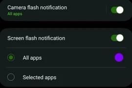 How to Turn on Flash Notifications on Android 14 [Samsung phone]