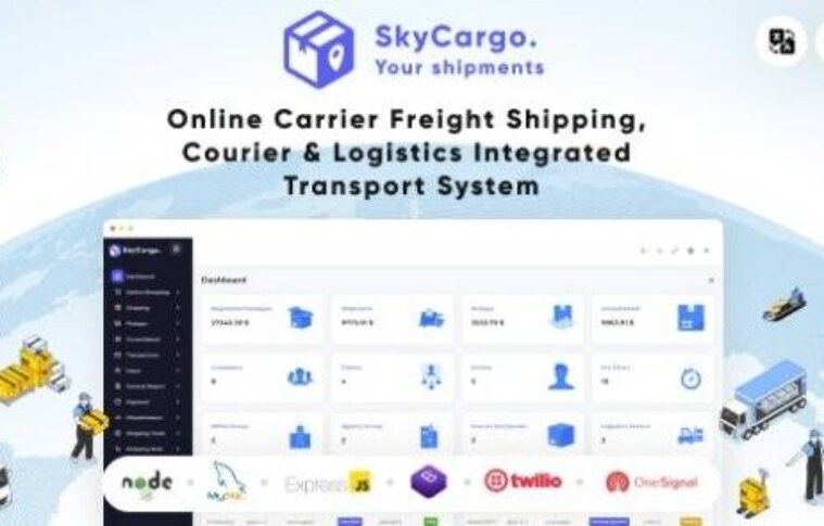 SkyCargo – An Integrated Transportation System for Freight Shipping, Courier Services, and Logistics Script