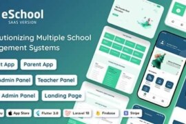 eSchool SaaS v1.1.1 Nulled – School Management System with Student | Parents Flutter App | Laravel Admin