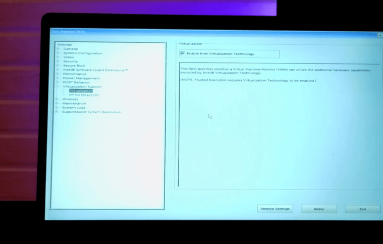 How to Enable Virtualization in BIOS for Dell Inspiron Laptops