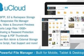 uCloud v2.1.1 – File Hosting Script – Securely Manage, Preview & Share Your Files PHP Script