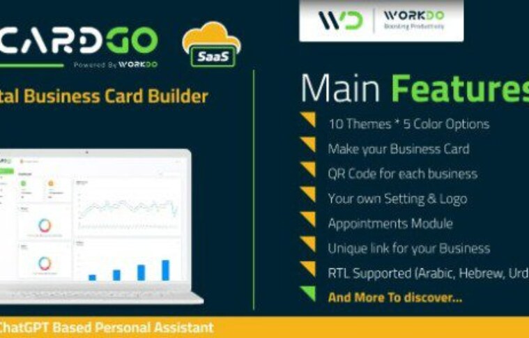 vCardGo SaaS v5.0 Nulled – Digital Business Card Builder PHP Script