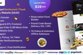 Eorder v1.0 – Multitenant Restaurant / Food Ordering Website (SAAS) PHP Script