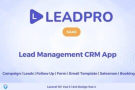 LeadPro SAAS v1.0.1 – Lead & Call Center Management CRM PHP Script