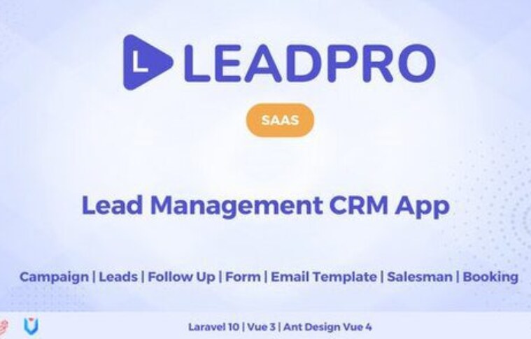 LeadPro SAAS v1.0.1 – Lead & Call Center Management CRM PHP Script