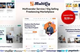 MultiGig v1.0 Nulled – Service / Gig Selling Freelancing Marketplace (Subscription Based) Script