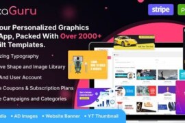 PixaGuru v1.9 – SAAS Platform to Create Graphics, Images, Social Media Posts, Ads, Banners, & Stories Script