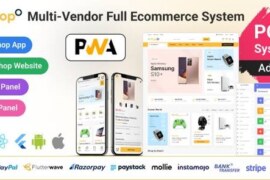 Shopo eCommerce v4.0 – Multivendor eCommerce Flutter App with Admin Panel & Website Source