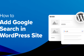 How to Add Google Search in a WordPress Site (The Easy Way