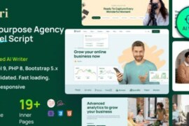 Iori v1.6.9 – Business Website for Company, Agency, Startup with AI Writer Tool & Shopping Cart PHP Script