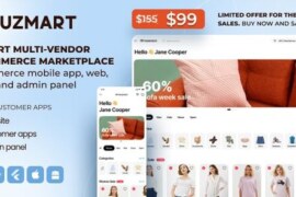 UzMart v1.0 Nulled – Multi-Vendor E-commerce Marketplace – eCommerce Mobile App, Web, Seller and Admin Panel Script