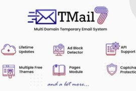 TMail v7.7 Nulled – Multi Domain Temporary Email System PHP Script