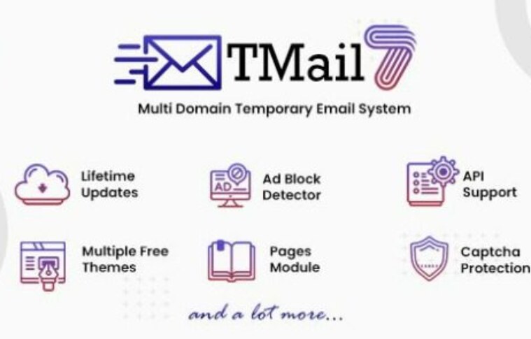 TMail v7.7 Nulled – Multi Domain Temporary Email System PHP Script