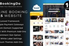 BookingDo SaaS v3.6 Nulled – Multi Business Appointment Scheduling & Service Booking Website Builder Script