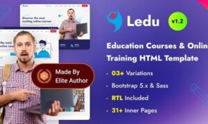 Ledu v1.2 – Education Courses & Online Training Bootstrap 5 Template