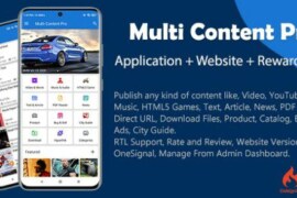 Multi Content Pro v2.3.0 (Application and Website) Source Code