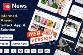 News App and Web v3.1.5 – Flutter News App for Android and IOS App | News Website with Admin Panel Source