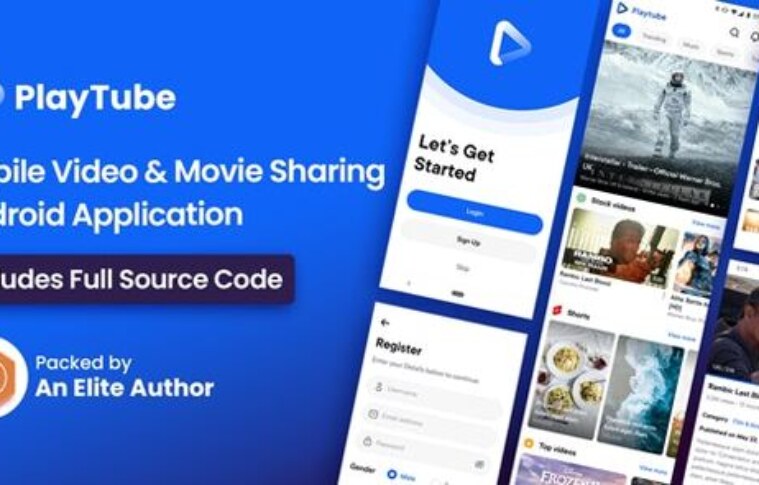 PlayTube v3.8 – Mobile Video & Movie Sharing Android Native Application (Import / Upload) App Source