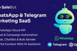 SaleBot v1.9.1 Nulled – WhatsApp and Telegram Marketing SaaS – ChatBot & Bulk Sender Script