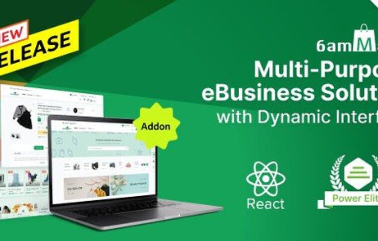 6amMart v2.6 – React User Website Script