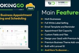 BookingGo SaaS v2.4 Nulled – Multi Business Appointment Booking and Scheduling Script