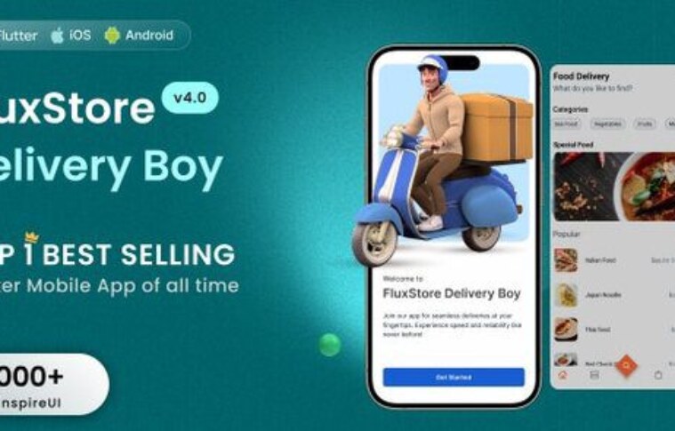 FluxStore Delivery Boy v4.1.1 – Flutter App for Woocommerce Source