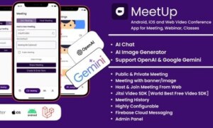 MeetUp v2.6.00 – Android, iOS and Web Video Conference App for Meeting, Webinar, Classes