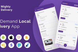 MightyDelivery v19.0 – On Demand Local Delivery System Flutter App | Courier Company | Courier App Source Code