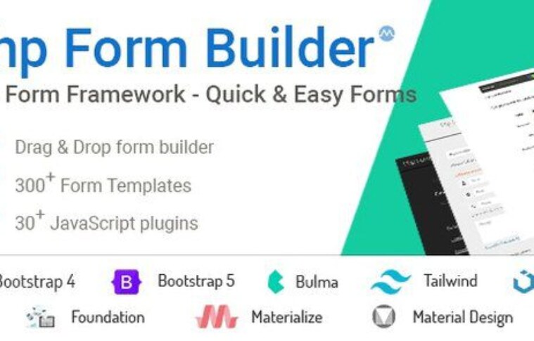 PHP Form Builder v6.0.2 – Advanced HTML Forms Generator with Drag & Drop Script