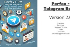 Perfex CRM and TelegramBot Notification Module v2.0 – Addon