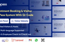 QuickPass v5.5 – Appointment Booking & Visitor Gate Pass System with QR Code Script