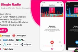 Android Radio v9.0 – Single Radio Streaming App Source