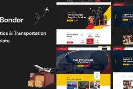 Bondor v1.0 – Logistics & Transportation HTML Template