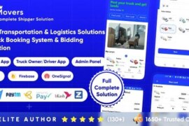 Movers v1.1 – Online Load, Truck Booking & Lorry, Bid, Cargo, Logistics Transport Services Full Solution App Source