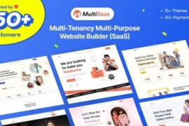 MultiSaaS v2.4.0 Nulled – Multi-Tenancy Multipurpose Website Builder (SaaS) PHP Script