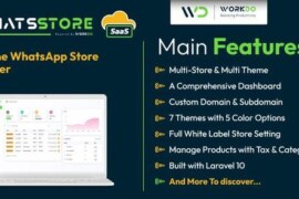 WhatsStore SaaS v7.5 Nulled – Online WhatsApp Store Builder PHP Script