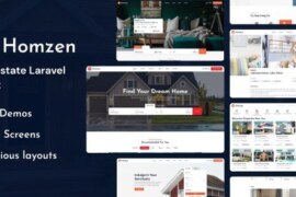 Homzen v1.1.2 – Laravel Real Estate Agency Portal Multilingual Script