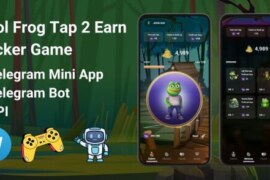 CoolFrog v1.0 – Tap2Earn Clicker Game with Telegram Mini App + API + Bot