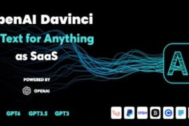 OpenAI Davinci v6.1 Nulled – AI Writing Assistant and Content Creator as SaaS PHP Script