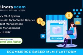 BinaryEcom v2.0 Nulled – Ecommerce Based MLM Platform PHP Script