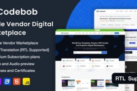 Codebob v1.0 Nulled – Single-Vendor Digital Marketplace PHP Script