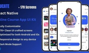 Educate Pro (8 Sep 2024) – Online Course & E-Learning React Native Expo Ui Kit Source