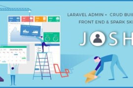 Josh v11.0 – Laravel Admin Template + Front End + CRUD Script